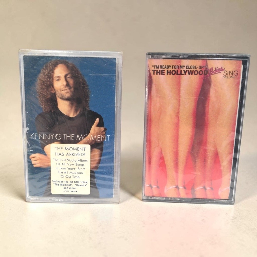 VTG Kenny G The Moment Hollywood Ladies Sing Cassette Tape Lot 90s Sealed New